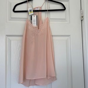 NWT Pink Cami NYC The Racer Top